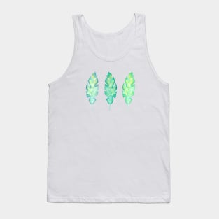 watercolor Banana leaves Tank Top